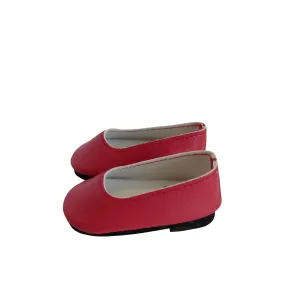 Red Slip-on Dress Shoes for 18-inch dolls