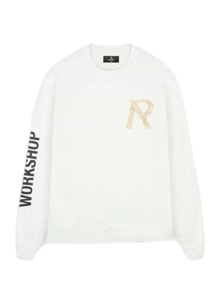 Represent Masking Tape Initial Long Sleeve T-Shirt