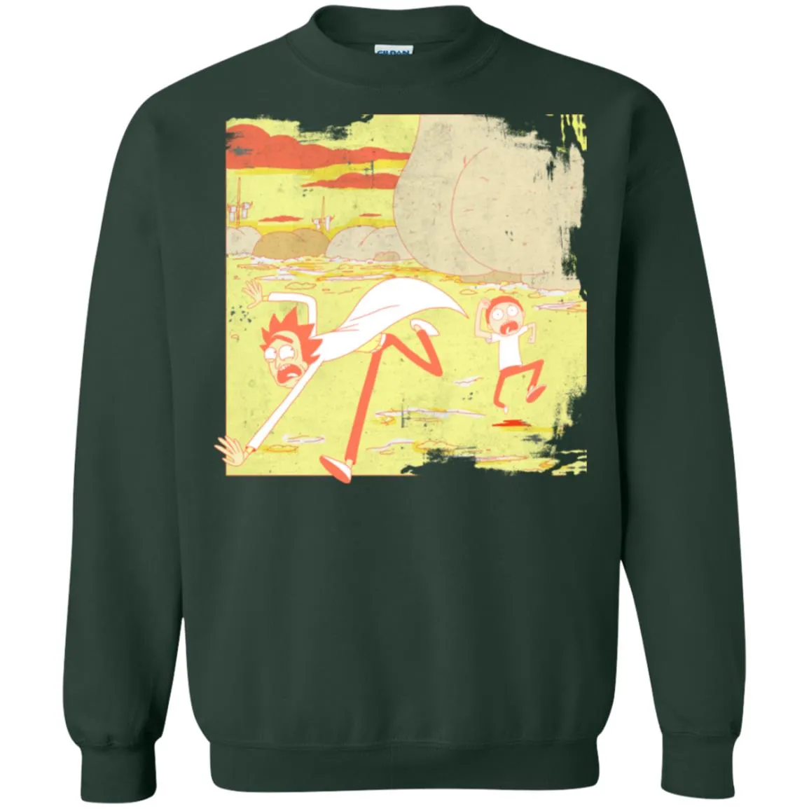 Rick And Morty Escape From Buttworld Unisex Crewneck Pullover Sweatshirt