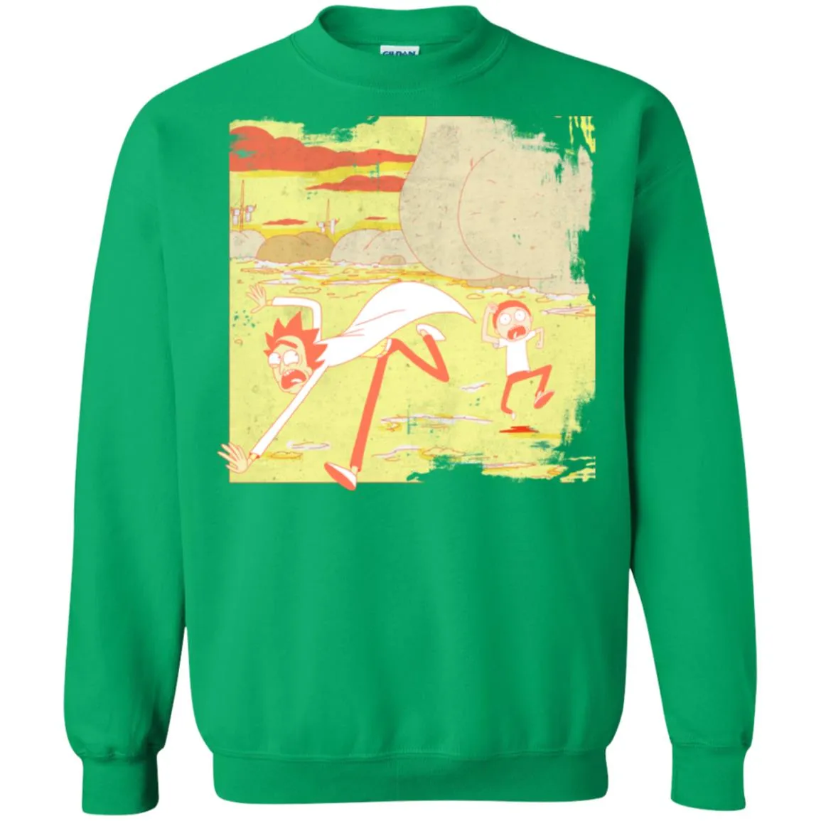 Rick And Morty Escape From Buttworld Unisex Crewneck Pullover Sweatshirt