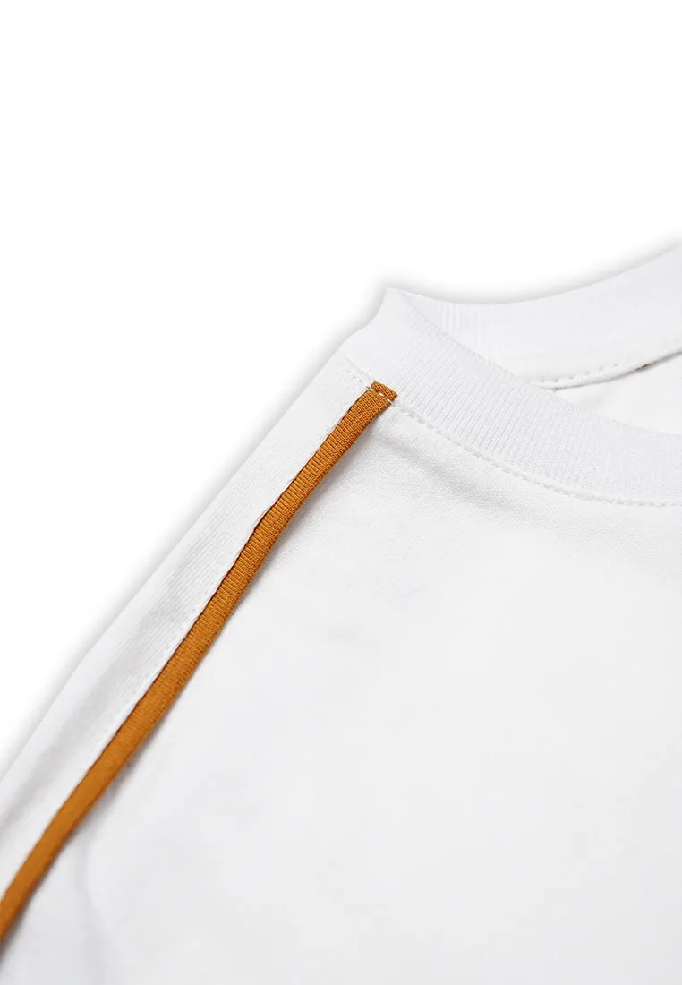 Ryusei Kaos Pria Kamazaki Button White