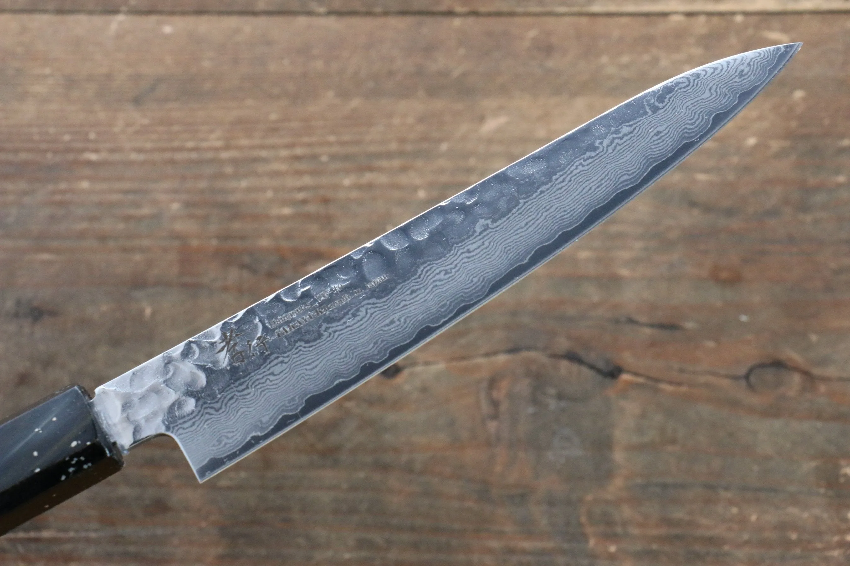Sakai Takayuki VG10 33 Layer Damascus Petty-Utility 150mm Live oak Lacquered (Saiu) Handle