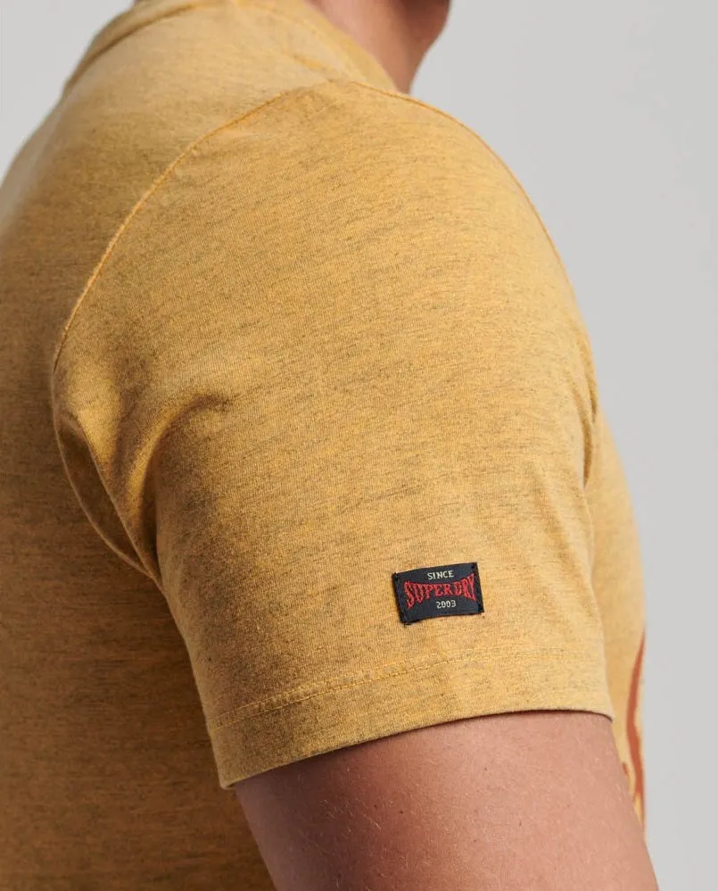 Superdry College Scripted Graphic T-Shirt - Yellow Marl