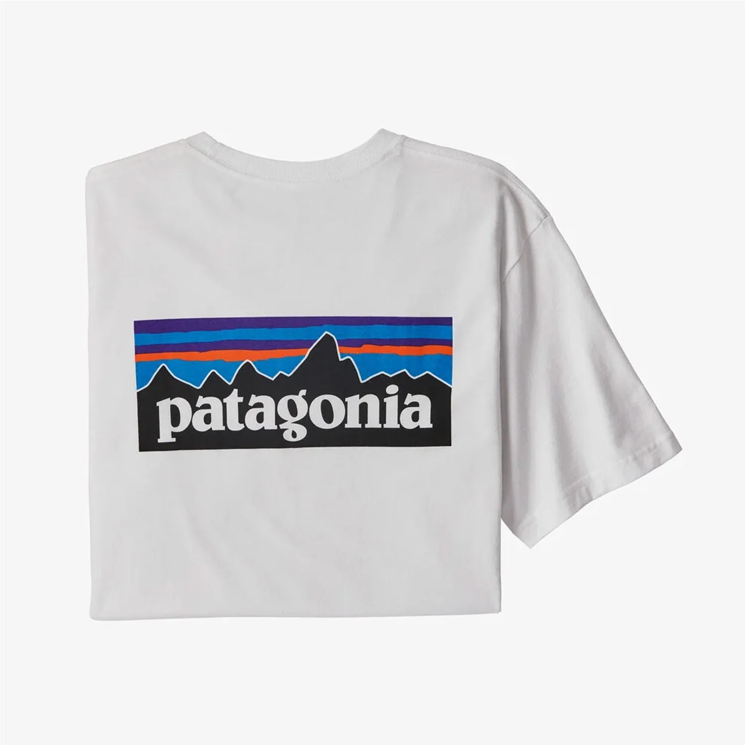 T-Shirt Patagonia P-6 Logo Responsibili - Bianco