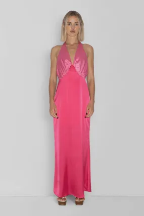 The Wolf Gang Oahu Slip Dress (Hot Pink)