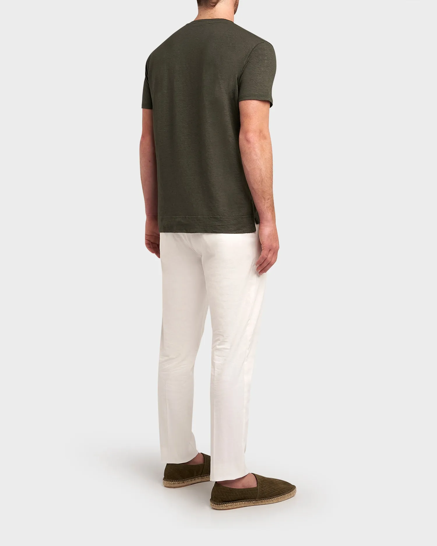 White Cotton New Barcelona Chinos