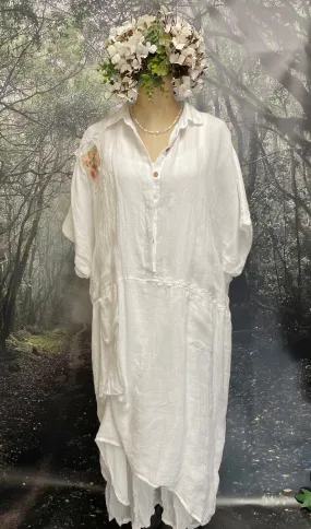 White linen tunic