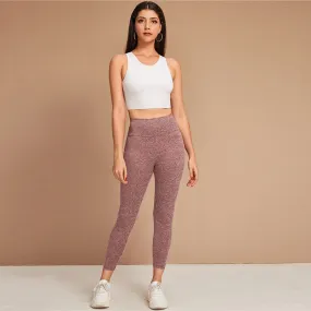 Women's Summer/Autumn Casual Spandex Mid-Waist Leggings